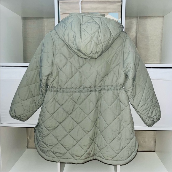 ZARA KIDS DIAMOND PATTERN PUFFER COAT Size 9-10Y - Picture 6 of 8